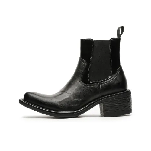 ΛOLUNKΛ Short Chelsea Boots Men's Black