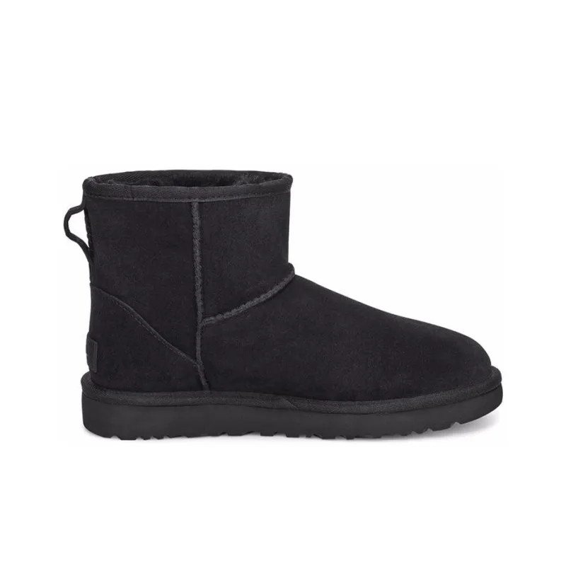 UGG Classic Mini UGG Rubber Logo 'Black' Women's-1
