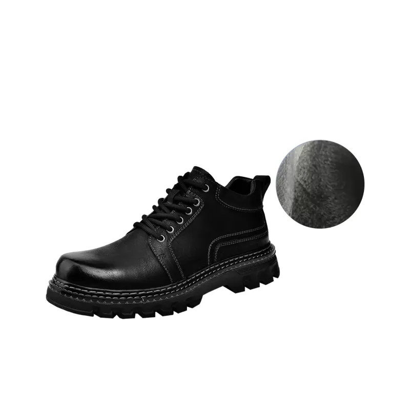 Laoks Ankle Boots Men Black/Brown-7