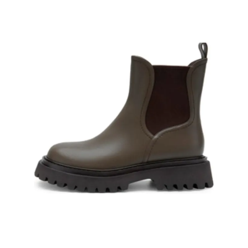 C°BANNER Short Chelsea Boots Women's Khaki-0