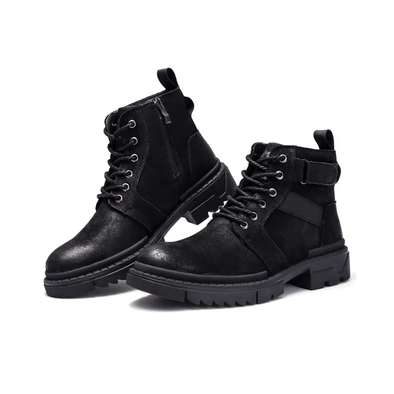 Strongman 3515 Spring And Fall Martin Boots Men's British Style Leather Work Boots For Men-4