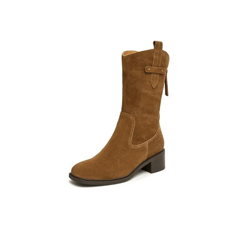 BATA Knee-high Boots 4.5cm Women's-3