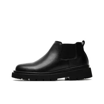 Beidouniao Chelsea Boots Men Black