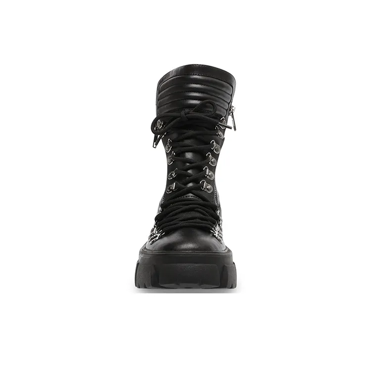 STEVE MADDEN Martin Boots Women's Black-2