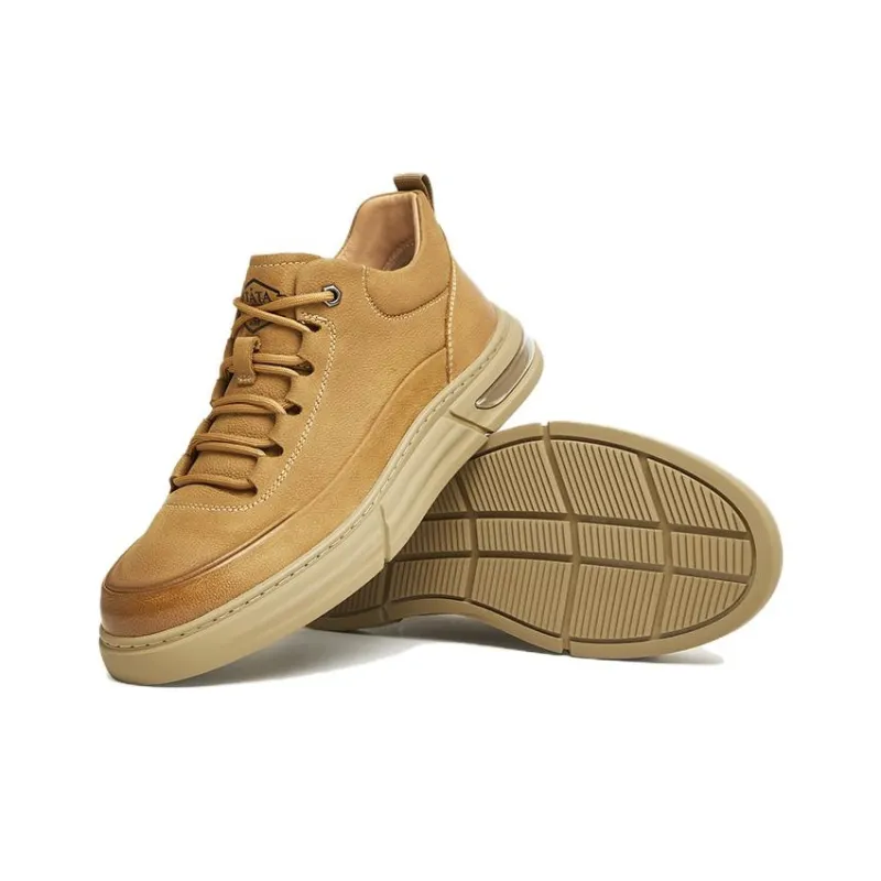 TATA Ankle Boots Men Solid Color-4