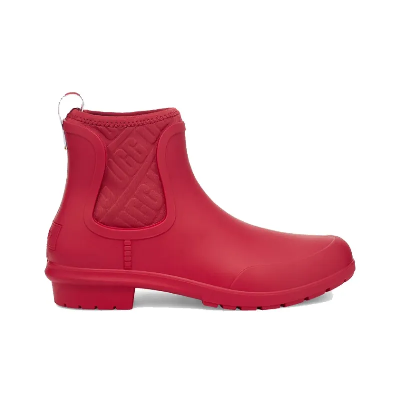 UGG Chevonne Short Chelsea Boots Women's Red-1