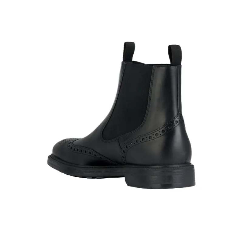 GEOX Tiberio Short Chelsea Boots Men's Black-2
