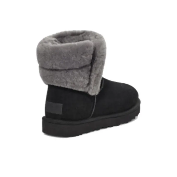 UGG Saniya Mini Suede Classic Boot 'Black' Women's-1