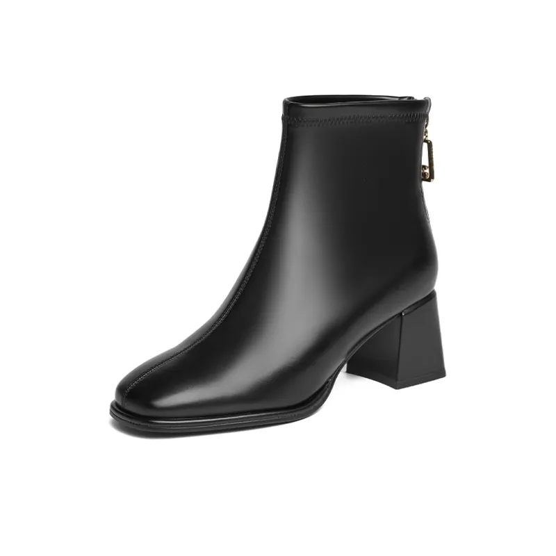 JOSINY Ankle Boots Women's Black/Ecru/Khaki-1