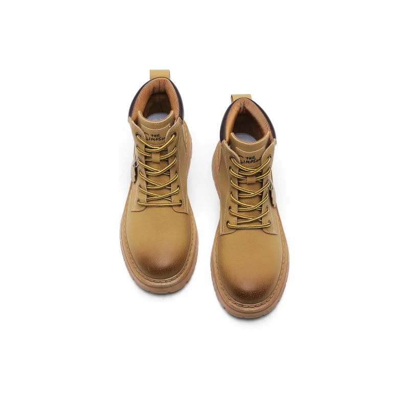 The Simpsons Martin Boots Men Black/Yellow Boots-4
