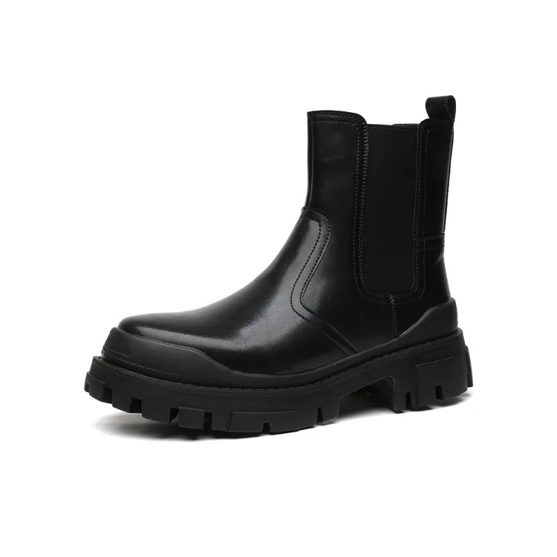 Romon Chelsea Boots Men's Black-0