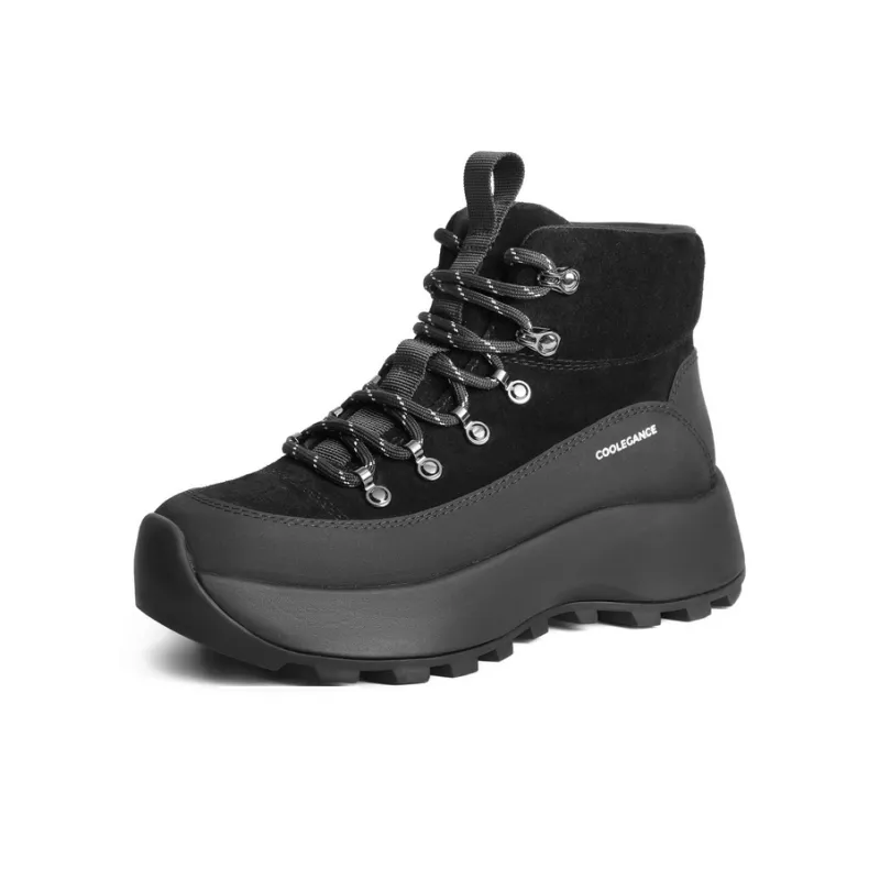 BELLE Ankle Boots 4.5CM Women's Black Apricot Coffee-1