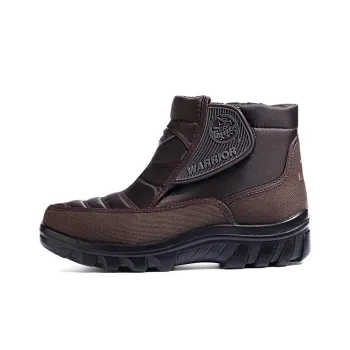 Warrior Short Mid Calf Snow Boots Men's Coffee