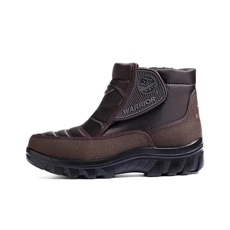 Warrior Short Mid Calf Snow Boots Men's Coffee-0
