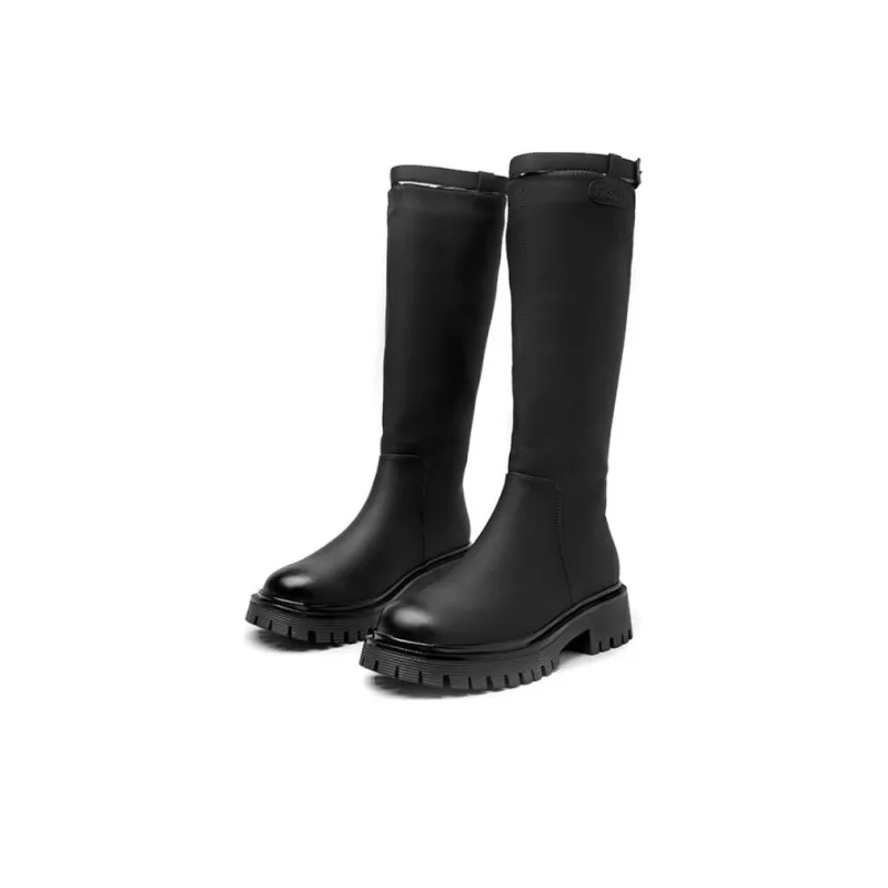 Spider King Knee high Boots 4.5cm Women's Black-2