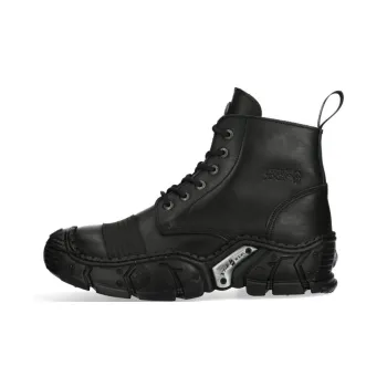 NEW ROCK Ankle Boots Unisex Black
