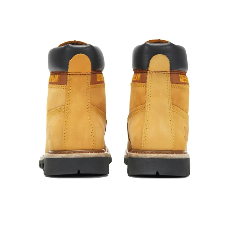 CAT Water Resistant Outdoor Climbing Travel Casual Shoes Hiking Shoes Classic Yellow Boots Short Martin Boot Unisex-2