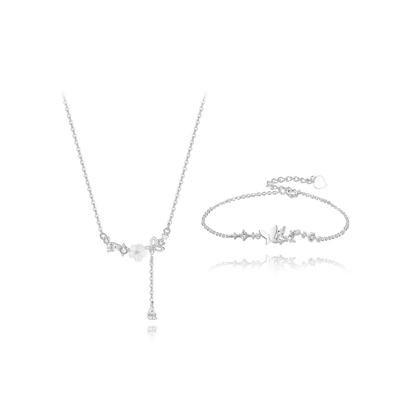 BLANK IN BLANK Zircon Necklaces Women's Bestie Girlfriend Couple Birthday Gift Girl-5
