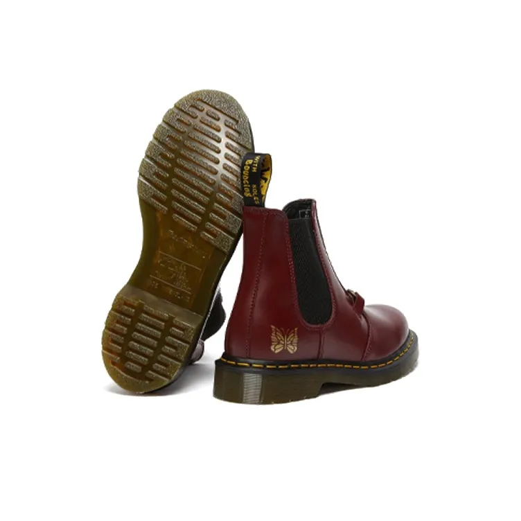 Dr. Martens 2976 Snaffle Chelsea Boots Needles Cherry Red-5