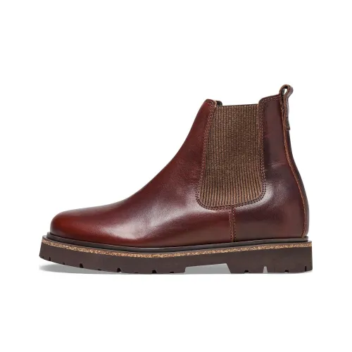 Birkenstock Highwood Slip On Short Chelsea Boots Women's Chocolate Brown Regular