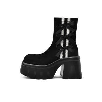 KMD Ankle Boots 9.5CM Women's Black