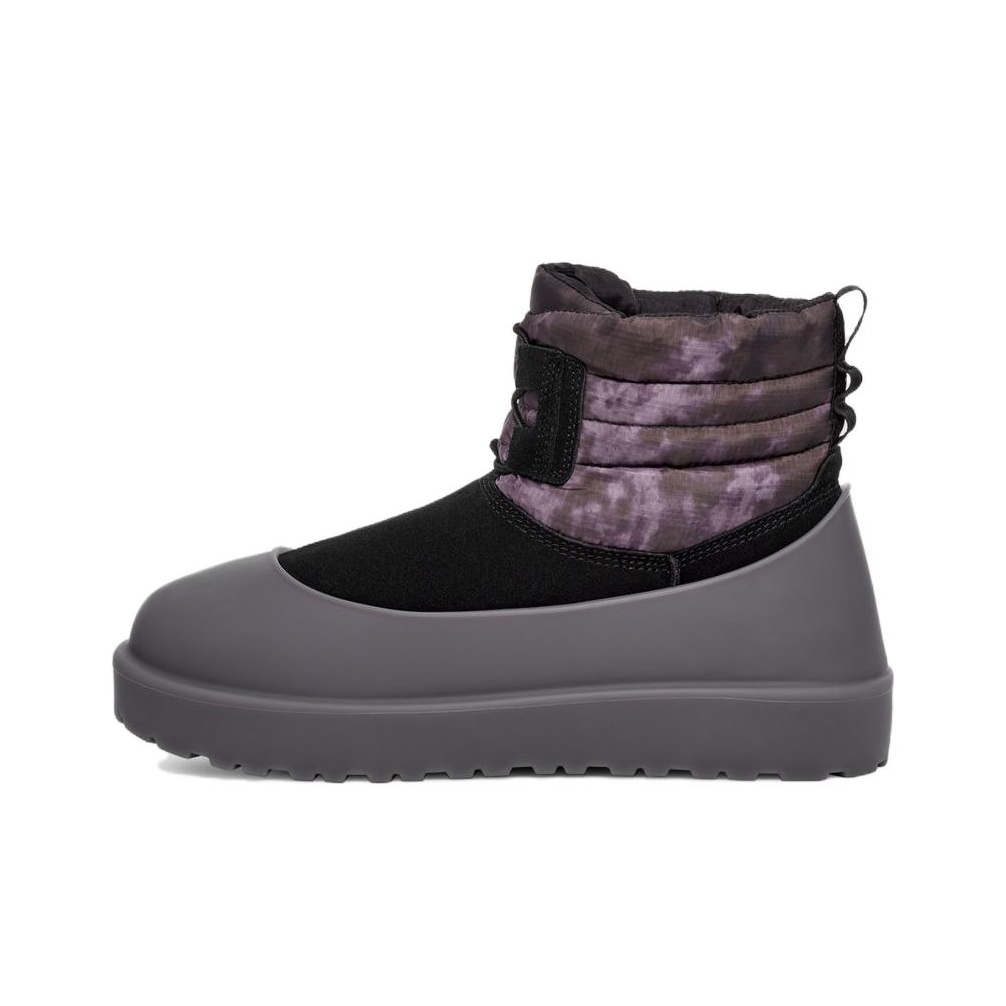 UGG Classic Mini Lace Wea Smokescreen Boot Black - POIZON