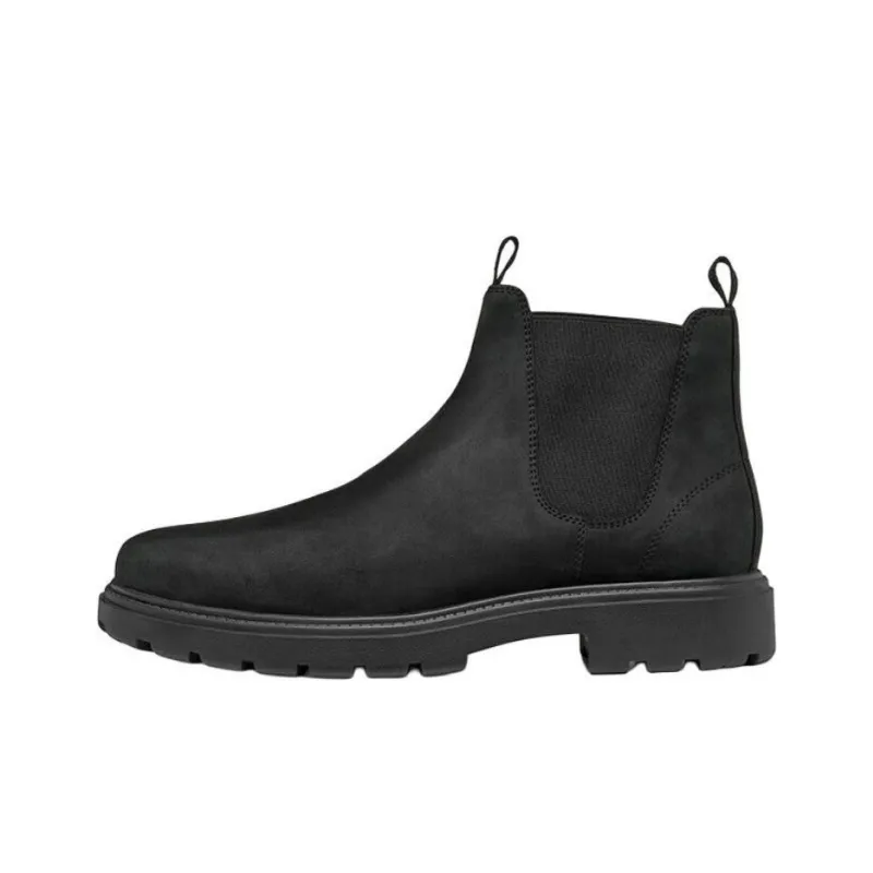 GEOX Short Chelsea Boots Men's Black-0