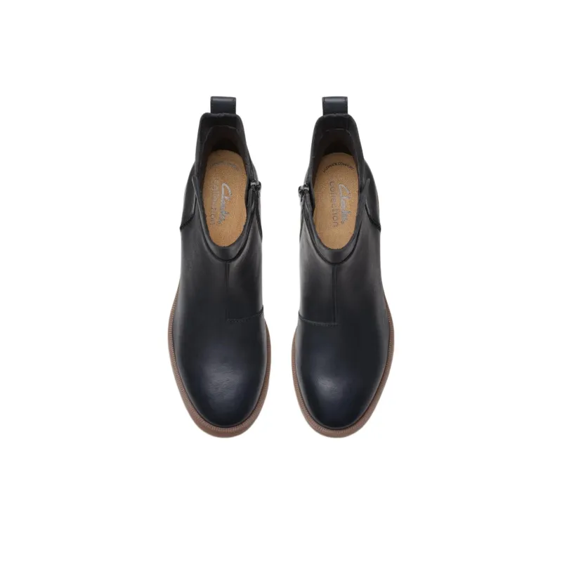 Clarks Ankle Boots 5cm Women's Black-3