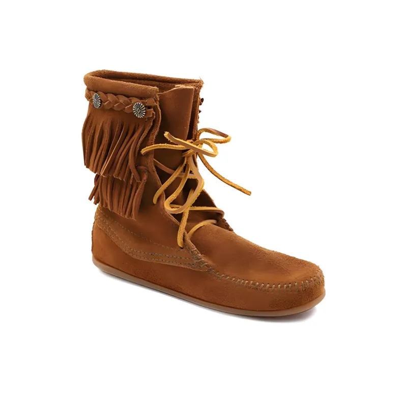 MINNETONKA Ankle Boots Women's Brown-3
