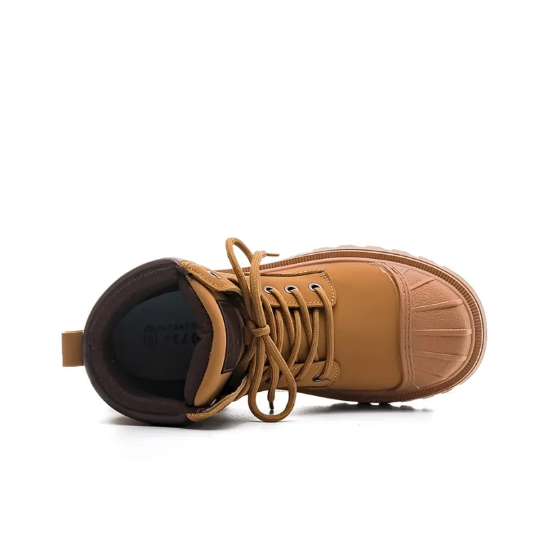 Warrior Short Martin Boot Women's Yellow Brown-2