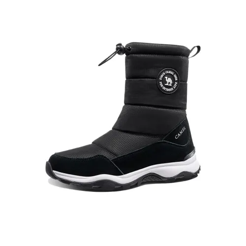 CAMEL Warm And Water-Resistant Knee-High Outdoor Boots Women's Fleece-Lined