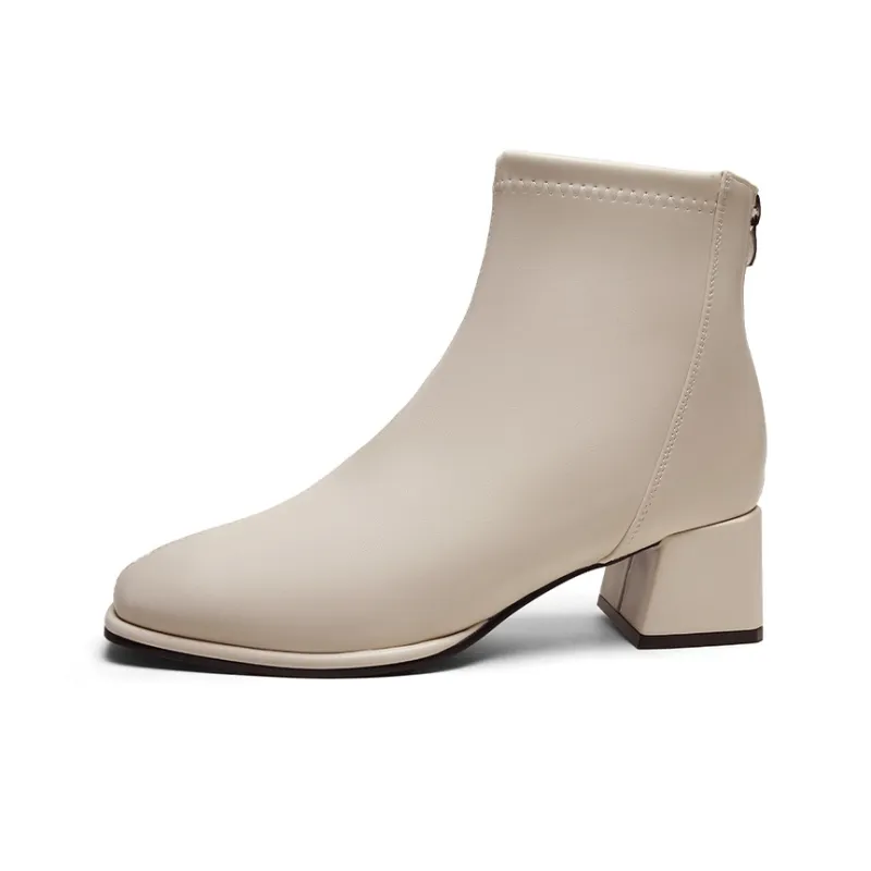 Mulinsen Ankle Boots Women's Black/Beige-0