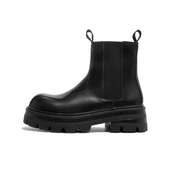 Little Red Man Crew Chelsea Boots Men's Black