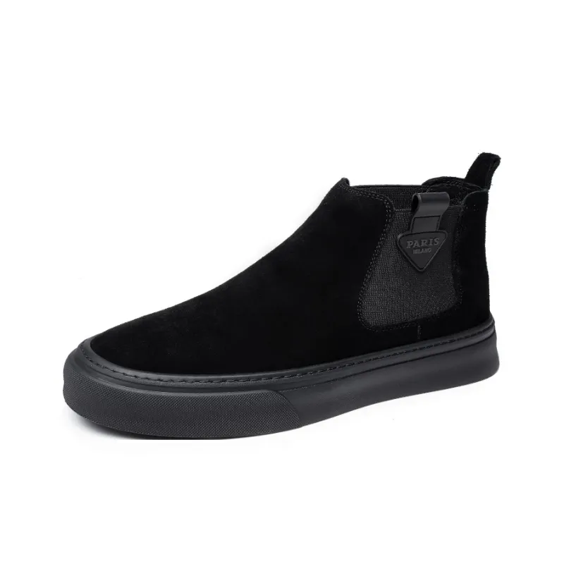 YEDANI Short Chelsea Boots Men's Black-1