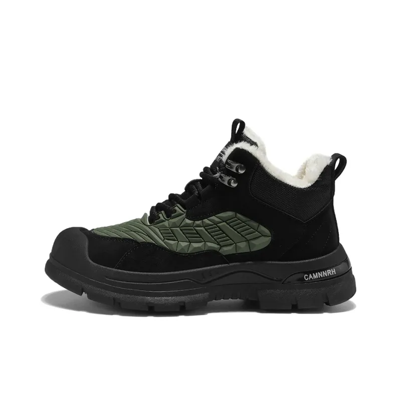 Bull charm Snow Boots Men Black Gray/Black Green-6