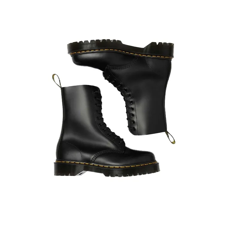 Dr.Martens 1490 Bex Smooth Leather Mid Calf Boots 'Black'-2