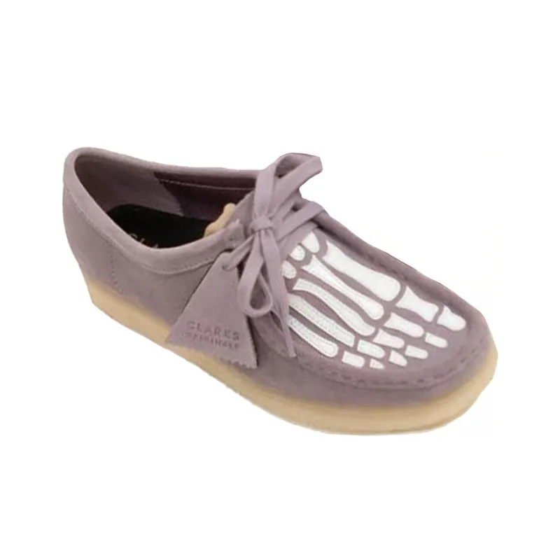Vandy The Pink x Clarks Originals WALLABEE Ankle Boots Women's Purple-1