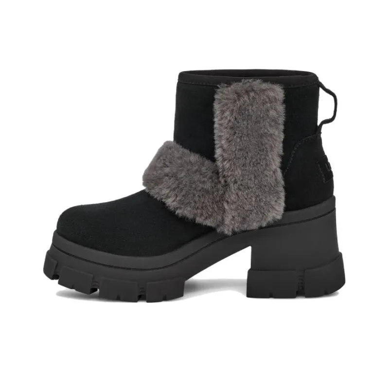 UGG Brooklyn Sunburst Heeled Boot Black Women's-0