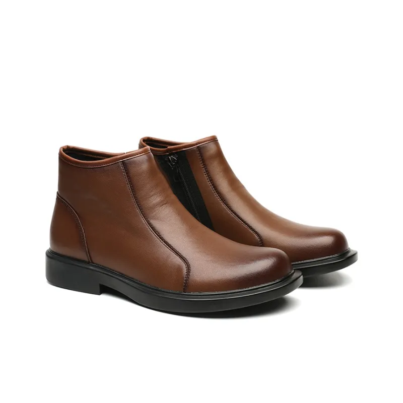 YEDANI Ankle Boots Men Black/Brown-7