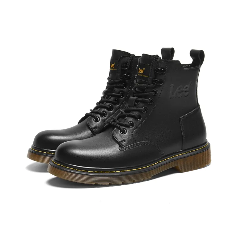 Lee Retro Trend Ankle Boots Men's Black-2