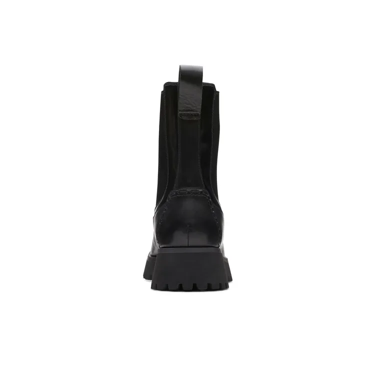 Clarks Short Chelsea Boots Women's Black-2