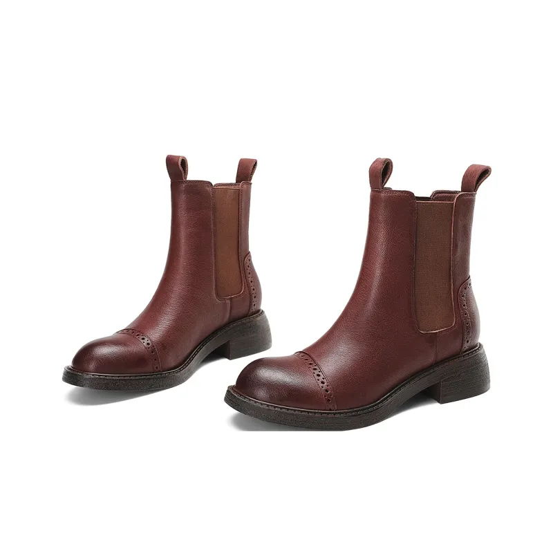 BOSSSUNWEN Short Chelsea Boots 4.5cm Women's-10