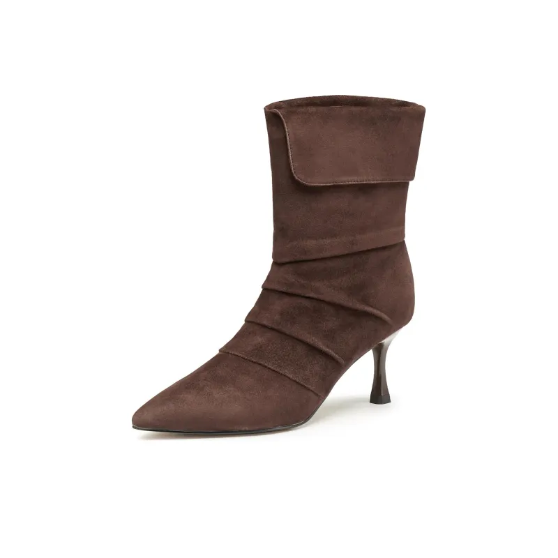 Joypeace Ankle Boots Women's Coffee-6