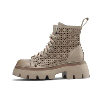 OCCAMAN Short Ankle Boots Women's Cameo Brown