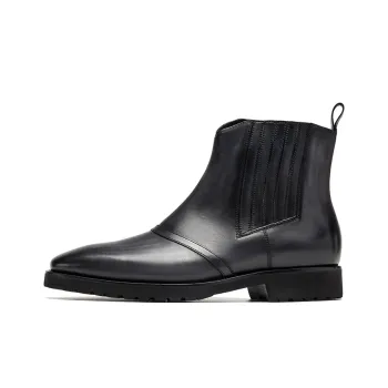 ROBERTA DI CAMERINO Short Chelsea Boots Men's Black Gray Color