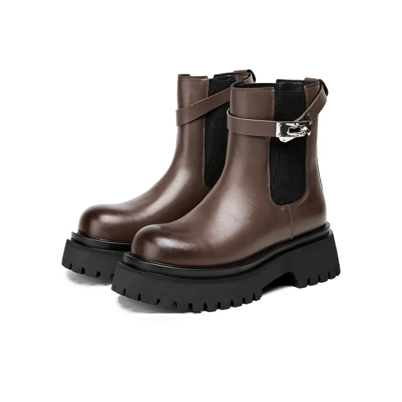 ELLE Short Chelsea Boots 5.5cm Women's-1