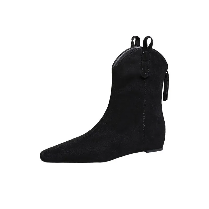 BIGTREE Ankle Boots Women's Dark Brown, Black-3