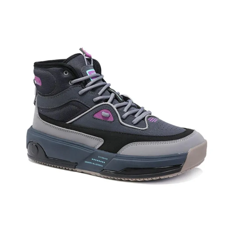 PEAK Shock Absorbers High Top Running Shoes Women's Dark Gray-3