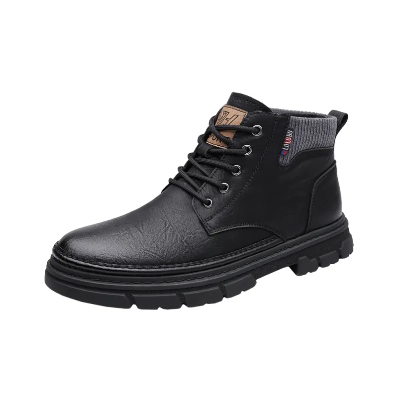 Abango Ankle Boots Men Khaki, Black-3