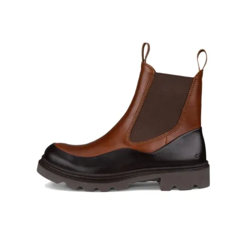 Ecco Short Chelsea Boots Women's Brown